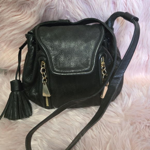 See By Chloe Handbags - See By Chloe Black Leather Crossbody Bag with Gold Accents